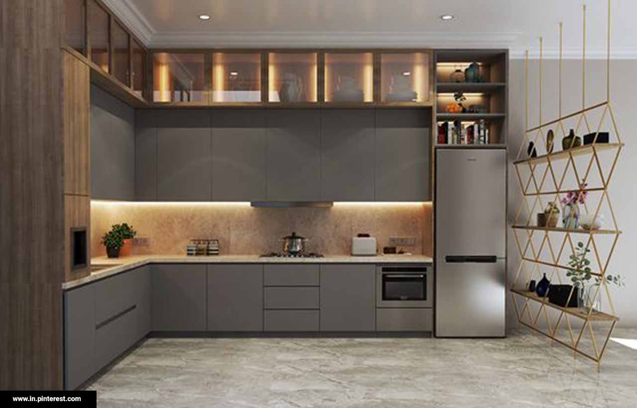 modular kitchen design sketch